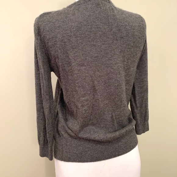 Vince 100% Cashmere Charcoal Gray Cardigan - Picture 3 of 5